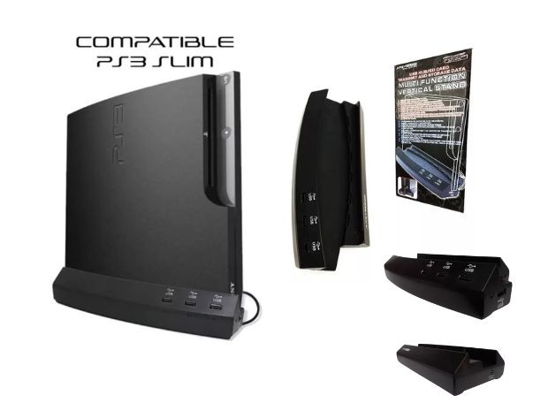 &u+ BASE PS3 SLIM + HUB USB JOYSTICK PS3 